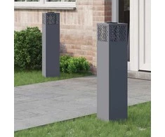 Saulės LED šaligatvio šviesa 2 pcs Antracitas
