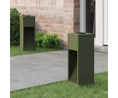 Saulės LED takų šviestuvas 2 pcs Alyvuogių žalia
