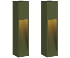 Saulės LED takų šviestuvas 2 pcs Alyvuogių žalia