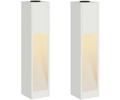 Saulės LED takų šviestuvas 2 pcs Balta Šaltai valcuotas plienas