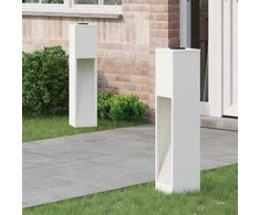 Saulės LED takų šviestuvas 2 pcs Balta Šaltai valcuotas plienas