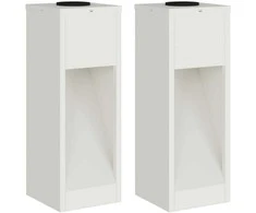 Saulės LED takų šviestuvas 2 pcs Balta Šaltai valcuotas plienas