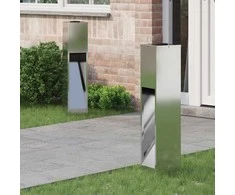 Saulės LED takų šviestuvas 2 pcs Sidabro Cinkuotas