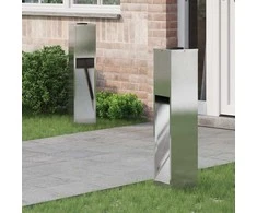 Saulės LED takų šviestuvas 2 pcs Sidabro Nerūdijantis Plienas