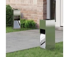 Saulės LED takų šviestuvas 2 pcs Sidabro Nerūdijantis Plienas