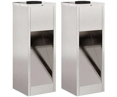 Saulės LED takų šviestuvas 2 pcs Sidabro Nerūdijantis Plienas