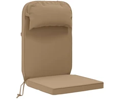 Saulės poilsio pagalvė 100% poliesteris Taupe 55 x 124 x 5 cm