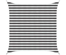 Saulės šešėlio audinys Antracito ir baltos 2,5 x 2,5 m HDPE