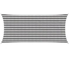 Saulės šešėlio audinys Antracito ir baltos 2 x 4 m HDPE