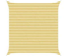 Saulės šešėlio audinys Geltona ir balta 4,5 x 4,5 m HDPE