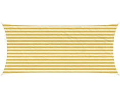 Saulės šešėlio audinys Geltona ir balta 2 x 5 m HDPE