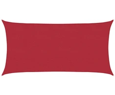 Saulės šešėlio audinys Raudona 2 x 6 m HDPE