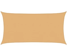 Saulės šešėlio audinys Smėlio 2,5 x 6 m HDPE