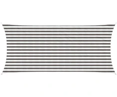 Saulės šešėlio audinys Šviesiai pilka ir balta. 2 x 4,5 m HDPE