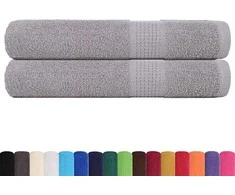 Rankšluostis Pirties rankšluosčiai, FROGN, 2 vnt., pilki, 80x200 cm, 360 g/m²