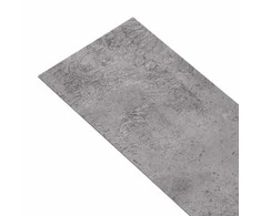 Savaime besiūlių grindų lenta 32 pcs Cementas rudas 4,46 m² PVC