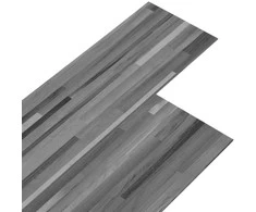 Savaime besiūlių grindų lenta 32 pcs Dryžuota pilka 4,46 m² PVC