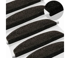 Savaime prilipantys laiptų kilimėliai 15 pcs Antracito