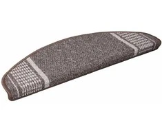 Savaime prilipantys laiptų kilimėliai Pusapvalis 15 pcs Ruda