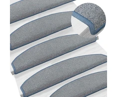 Savaime prilipantys laiptų kilimėliai 15 pcs 80 x 24,5 x 3,5 cm