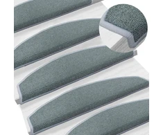 Savaime prilipantys laiptų kilimėliai 15 pcs Jūros mėlyna