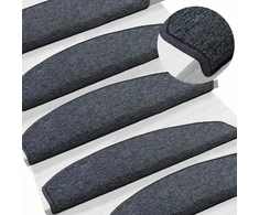 Savaime prilipantys laiptų kilimėliai 15 pcs 80 x 24,5 x 3,5 cm