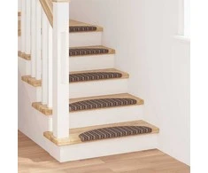 Savaime prilipantys laiptų kilimėliai 15 pcs Ruda
