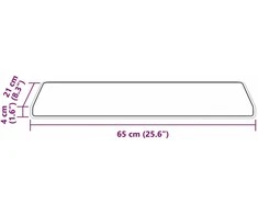 Savaime prilipantys laiptų kilimėliai Dryžuotas 15 pcs Pilka