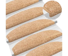 Savaime prilipantys laiptų kilimėliai Pusapvalis 15 pcs Auksinė