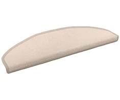 Savaime prilipantys laiptų kilimėliai Pusapvalis 15 pcs Taupe