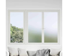 Savaime prisiklijuojanti langų plėvelė Frosted Pilka PVC