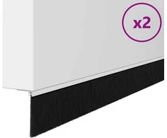 Savarankiškai klijuojami durų šepetėlių sandarikliai 2 pcs
