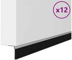 Savarankiškai klijuojami durų šepetėlių sandarikliai 12 pcs