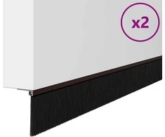 Savarankiškai klijuojami durų šepetėlių sandarikliai 2 pcs Ruda