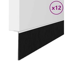 Savarankiškai klijuojami durų šepetėlių sandarikliai 12 pcs