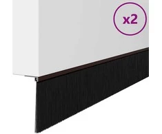 Savarankiškai klijuojami durų šepetėlių sandarikliai 2 pcs Ruda