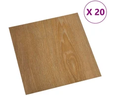 Savesiūnančių Grindų Plokštės 30,5 x 30,5 cm 20 pcs PVC Medis