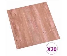 Savesiūnančių Grindų Plokštės 30,5 x 30,5 cm 20 pcs PVC Raudona