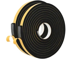 Savigautinė putų juosta 2 pcs Juoda 15mm x 5m CR putplastis