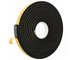Savigautinė putų juosta 4 vnt. Juoda 20mm x 5m CR putplastis
