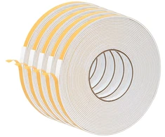 Savigautinė putų juosta 5 pcs Balta 10mm x 10m CR putplastis