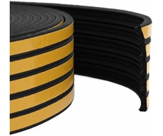 Savipolimerinis langų sandariklis Juoda 15 x 8 mm 50 m