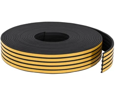 Savipolimerinis langų sandariklis Juoda 9 x 4 mm 25 m