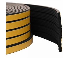 Savipolimerinis langų sandariklis Juoda 8 x 3 mm 12 m