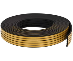 Savipolimerinis langų sandariklis Juoda 10 x 6 mm 50 m