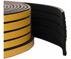 Savipolimerinis langų sandariklis Juoda 10 x 4 mm 50 m