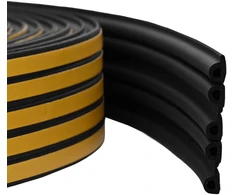 Savipolimerinis langų sandariklis Juoda 9 x 6 mm 50 m