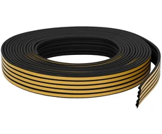 Savipolimerinis langų sandariklis Juoda 9 x 6 mm 50 m