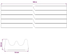 Savipolimerinis langų sandariklis Juoda 15 x 8 mm 100 m