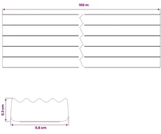 Savipolimerinis langų sandariklis Juoda 8 x 3 mm 100 m